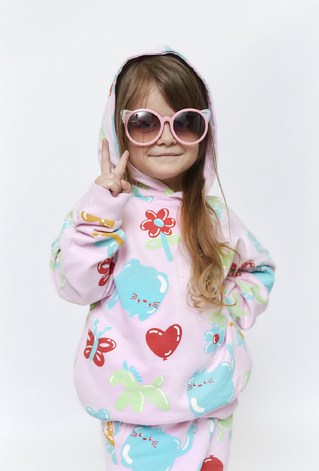 Kolorowa bluza drsowa dla dziewczynki - 5.10.15.