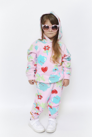 Kolorowa bluza drsowa dla dziewczynki - 5.10.15.