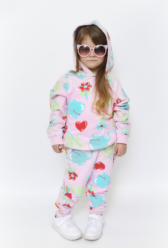 Kolorowa bluza drsowa dla dziewczynki - 5.10.15.