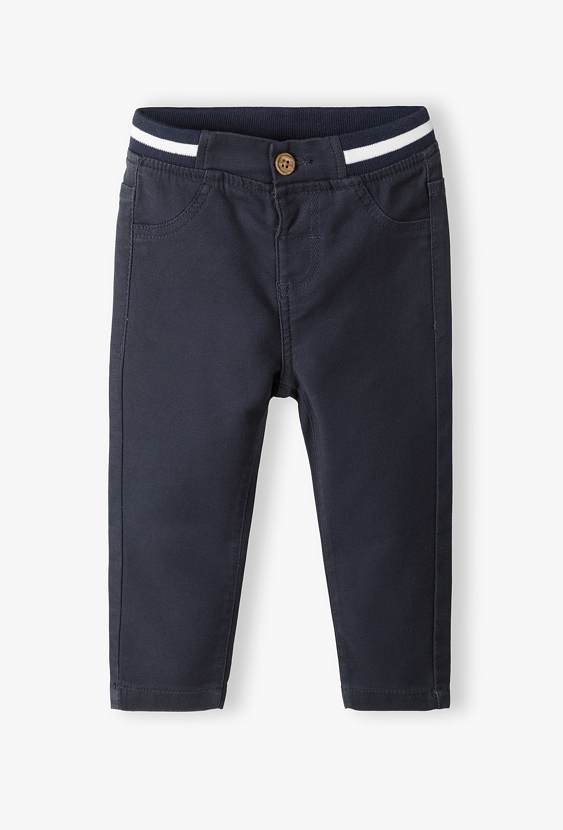 Granatowe spodnie dla niemowlaka - 5.10.15.