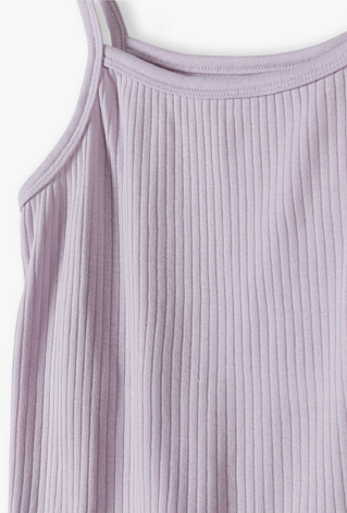 Piżama dziewczęca prążkowana