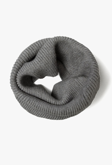 Komin zimowy dla chłopca - szary w prążki