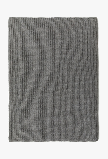 Komin zimowy dla chłopca - szary w prążki