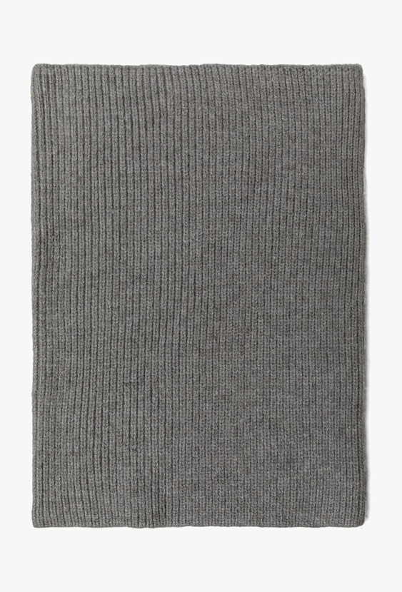 Komin zimowy dla chłopca - szary w prążki