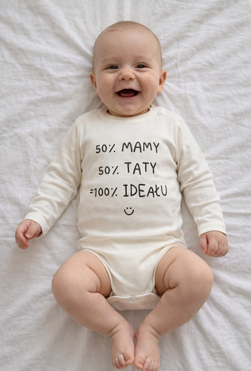 Białe body z długim rękawem