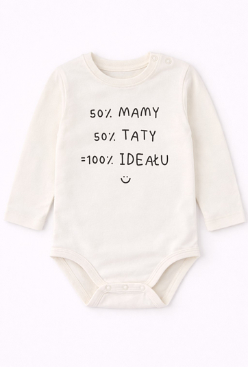 Białe body z długim rękawem