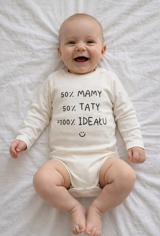 Białe body z długim rękawem