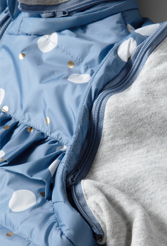 Pikowana kamizelka dziewczęca 2w1