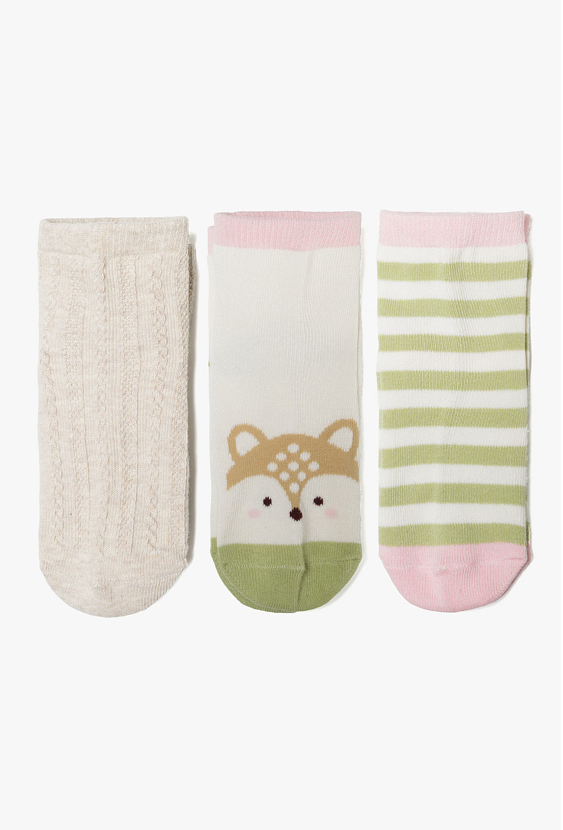Skarpety dziewczęce 3-pak