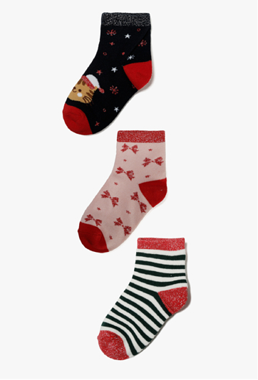 Skarpety świąteczne dla dziewczynki 3-pak