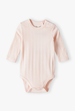 Body niemowlęce z długim rękawem – prążkowane body