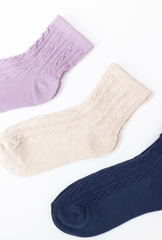 Skarpetki dziewczęce 3-pak