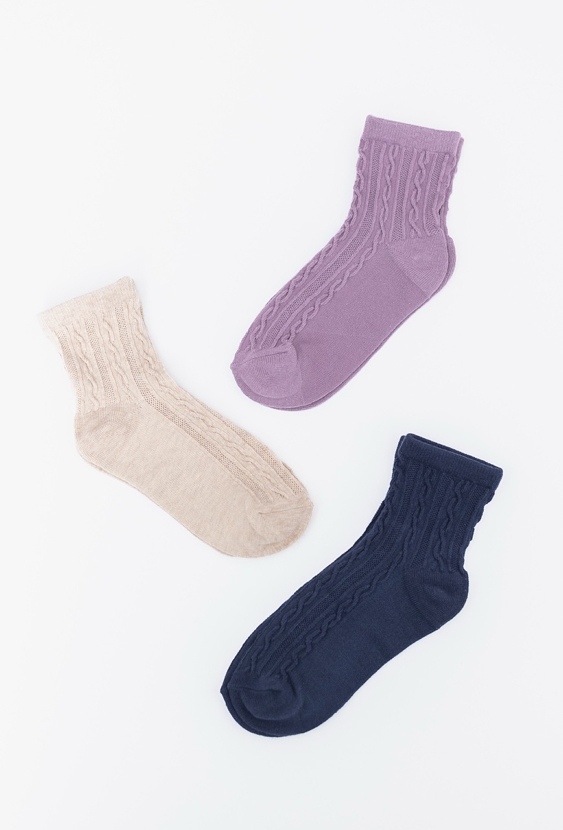 Skarpetki dziewczęce 3-pak