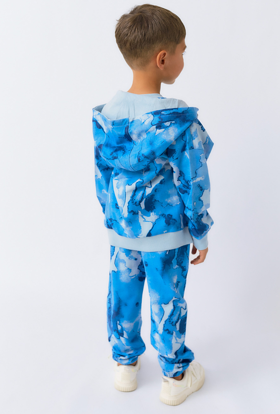 Spodnie dresowe chłopięce ze wzorem moro