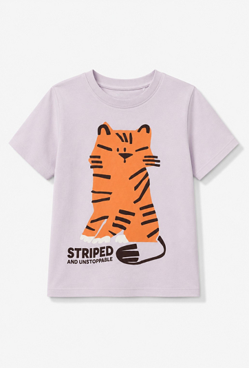 T-shirt chłopięcy z nadrukiem tygrysa