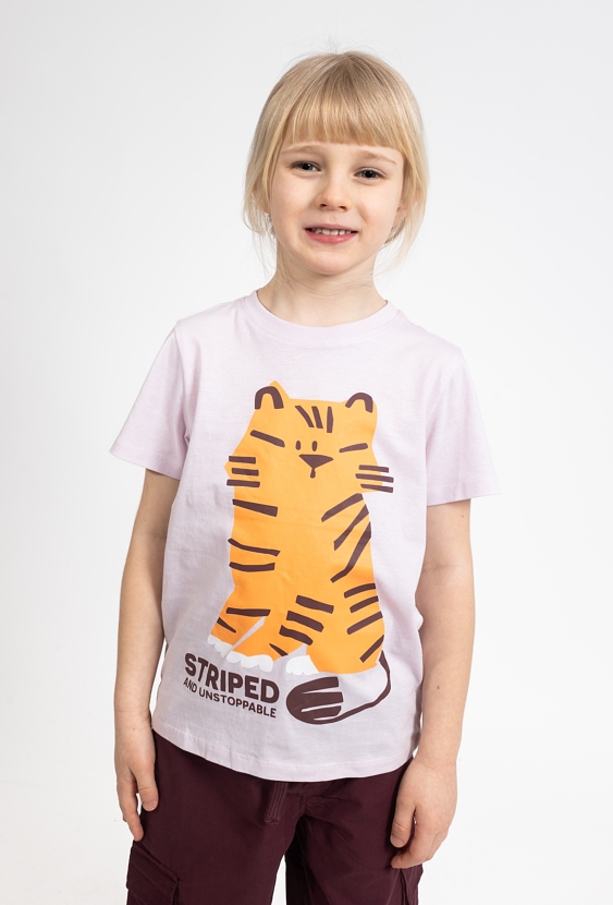 T-shirt chłopięcy z nadrukiem tygrysa