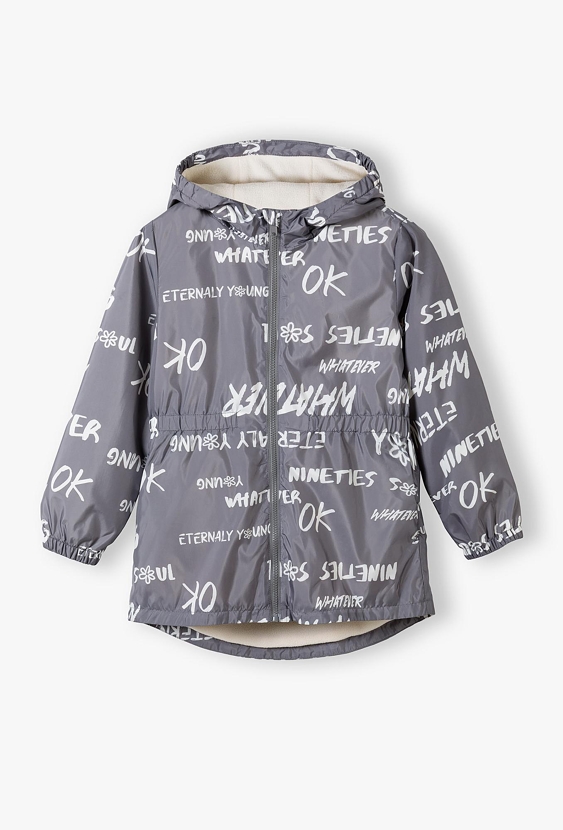 Kurtka parka dziewczęca z kapturem – przejściowa kurtka