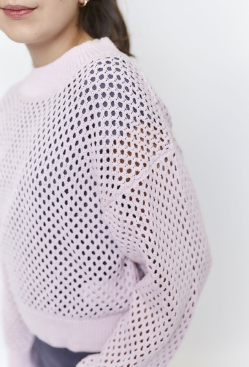 Ażurowy sweter dla dziewczynki