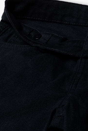 Czarne klasyczne spodnie dla chłopca - slim - Max&Mia