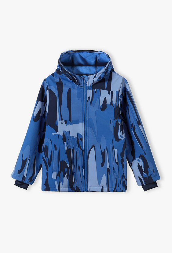 Chłopięca kurtka softshell z kapturem