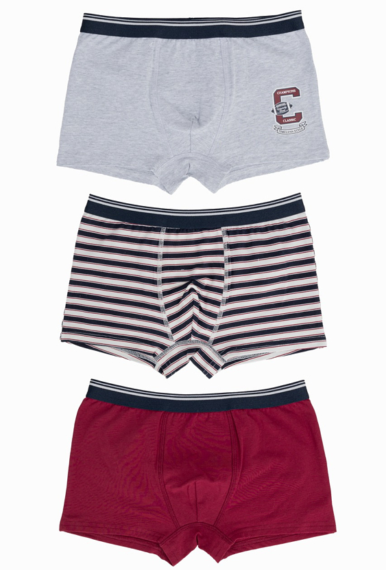 Bokserki chłopięce 3-pak – bawełniane