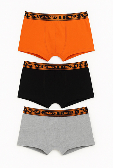 Bokserki chłopięce 3-pak- kolorowe