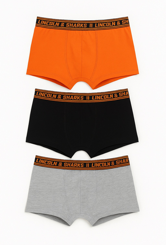 Bokserki chłopięce 3-pak- kolorowe