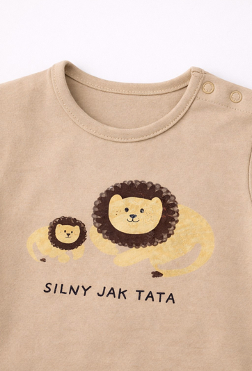 Pajac krótki niemowlęcy „Silny jak tata”