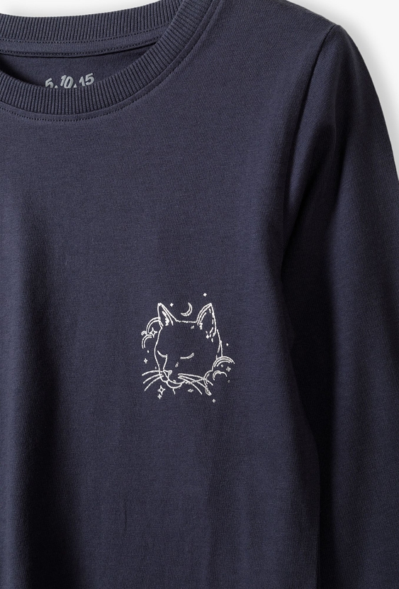 Dwuczęściowa bawełniana piżama dla dziewczynki - 5.10.15.