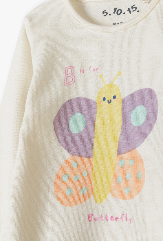 Body niemowlęce z długim rękawem „Butterfly”