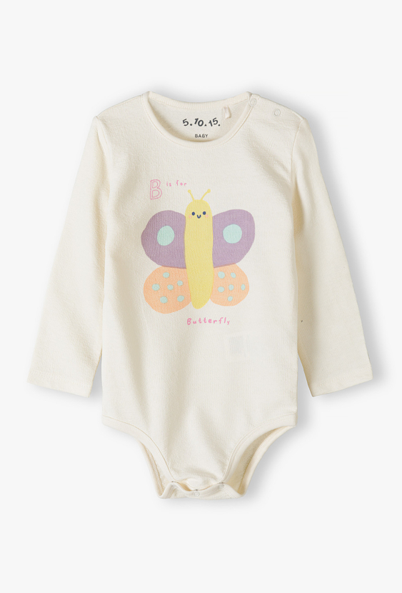 Body niemowlęce z długim rękawem „Butterfly”