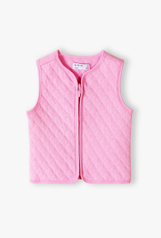 Bezrękawnik niemowlęcy pikowany