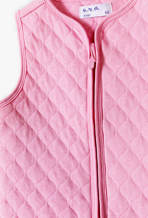 Bezrękawnik niemowlęcy pikowany