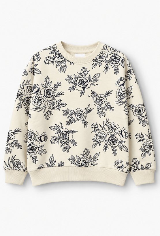 Bluza z kwiatowym wzorem
