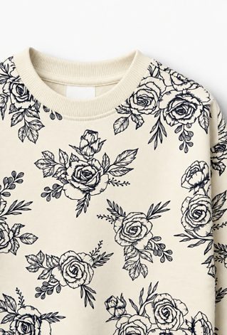 Bluza z kwiatowym wzorem