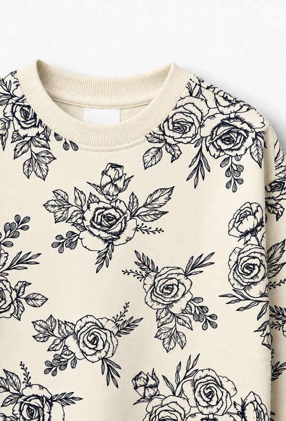 Bluza z kwiatowym wzorem
