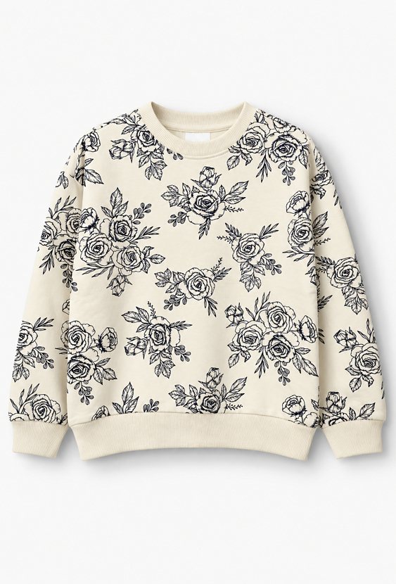 Bluza z kwiatowym wzorem