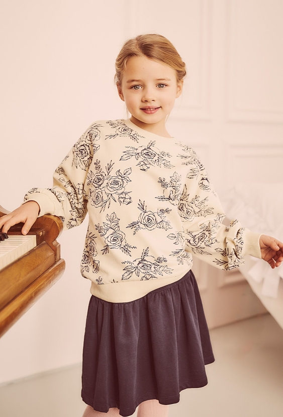 Bluza z kwiatowym wzorem