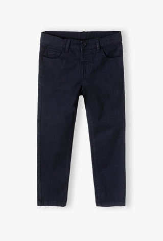 Granatowe spodnie dla chłopca - regular - Max&Mia
