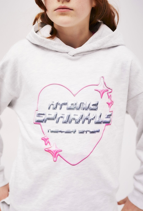 Nierozpinana bluza oversize z kapturem