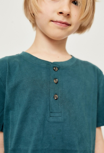 Koszulka henley dla chłopca