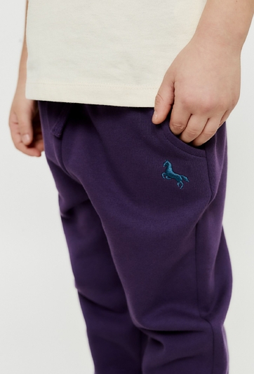 Chłopięce spodnie dresowe - fioletowe - limited edition