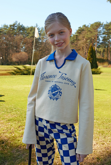 Bluza dziewczęca z kołnierzykiem