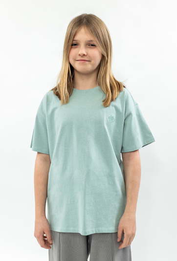 Gładki t-shirt dziewczęcy