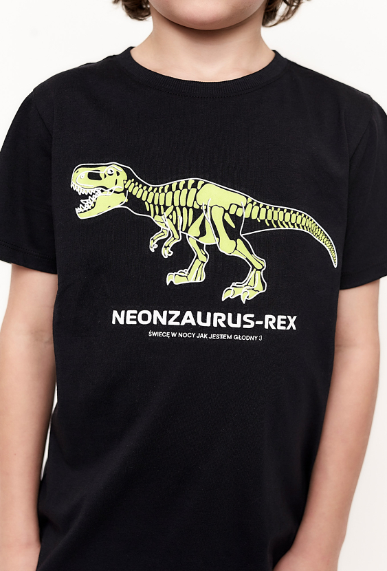 Koszulka dla chłopca - neonowy dinozaur - 5.10.15.