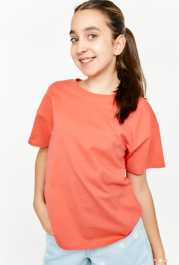 Dziewczęcy t-shirt oversize