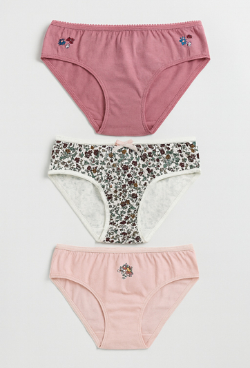 Dziewczęce majtki bawełniane 3-pak