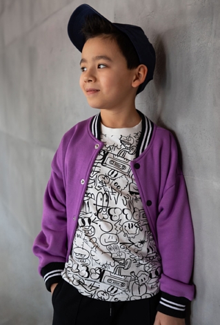 Fioletowa bluza bomber - Lincoln&Sharks