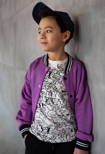 Fioletowa bluza bomber - Lincoln&Sharks