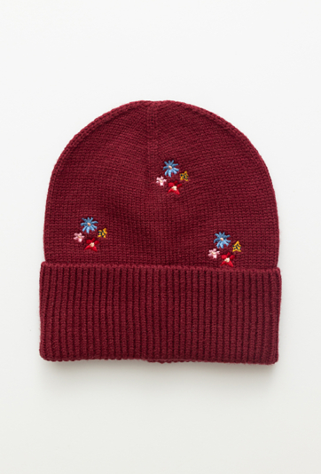Dziewczęca czapka z haftem